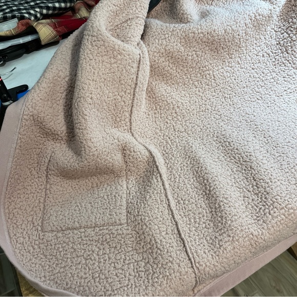 Cozy All Day Dusty Pink Open Front Sherpa Style Cardigan Women’s 2X - Picture 14 of 14